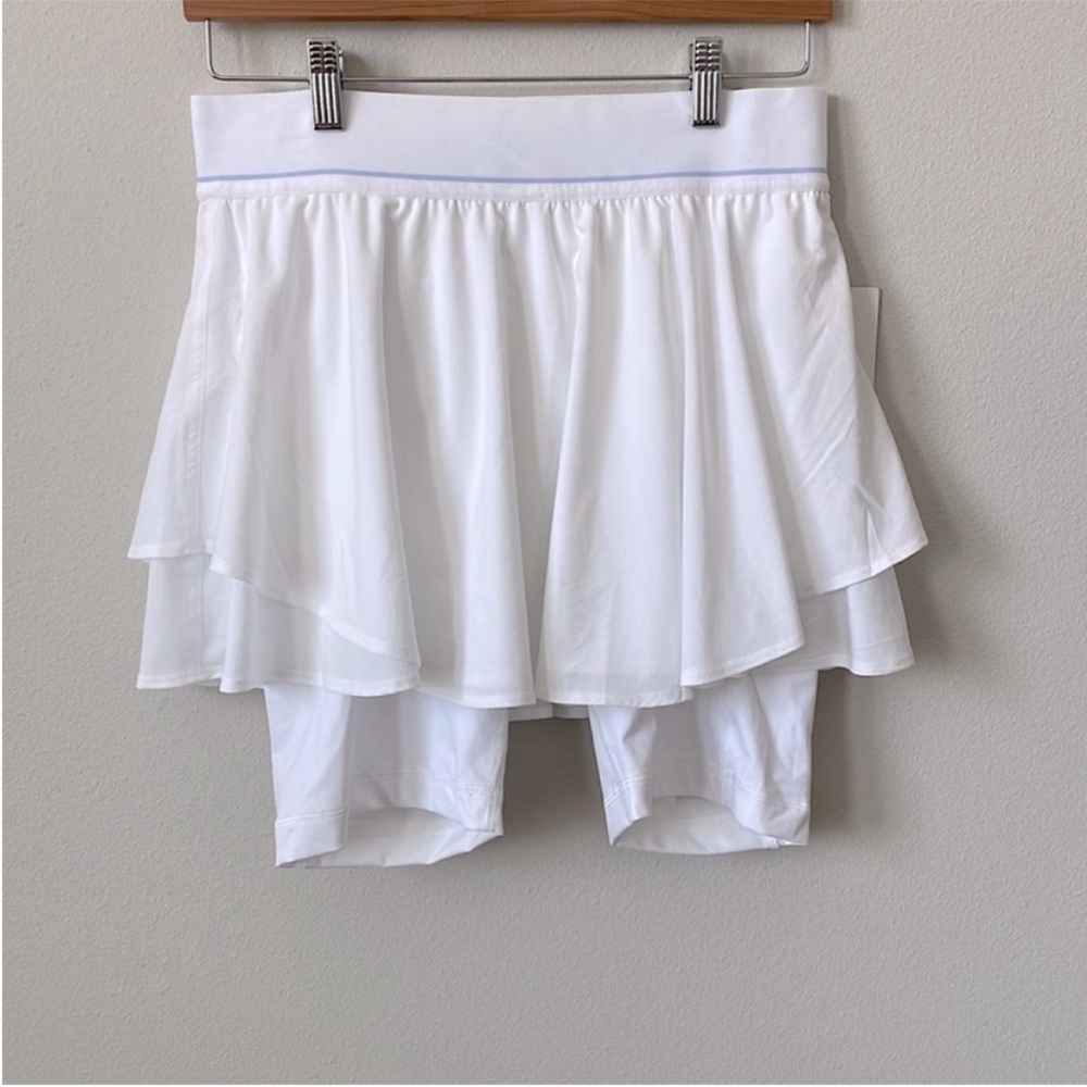 NWT Lululemon Court Rival High-Rise Tennis Skirt White Size 2